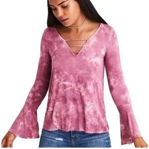 American Eagle Soft & Sexy T Long Bell Sleeve Sz S